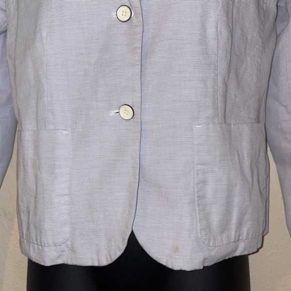 Gap seersucker Academy Blazer. Size 12 - Picture 3 of 6